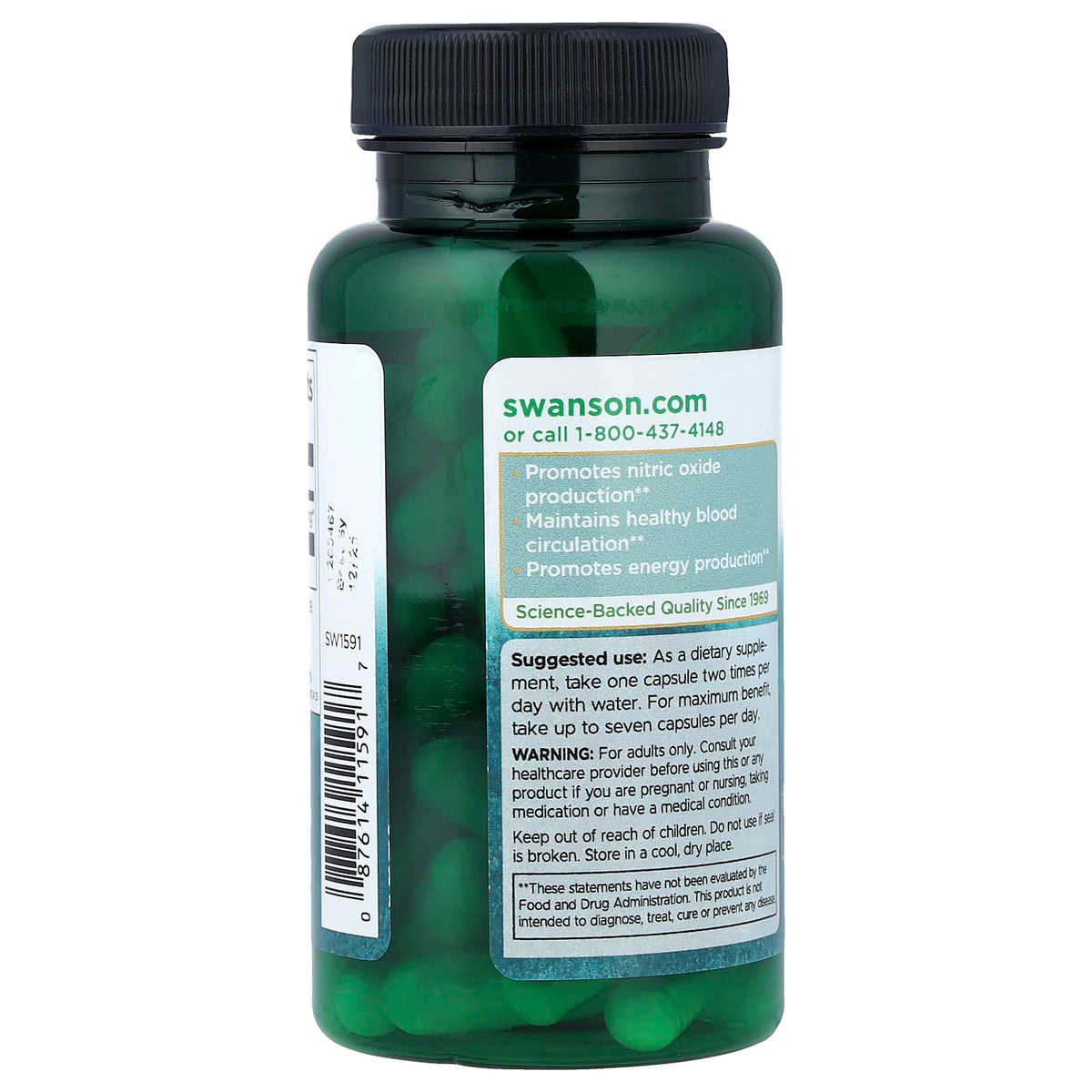 L-Citrulline Malate, 750 mg, Swanson, 60 capsule SW1591