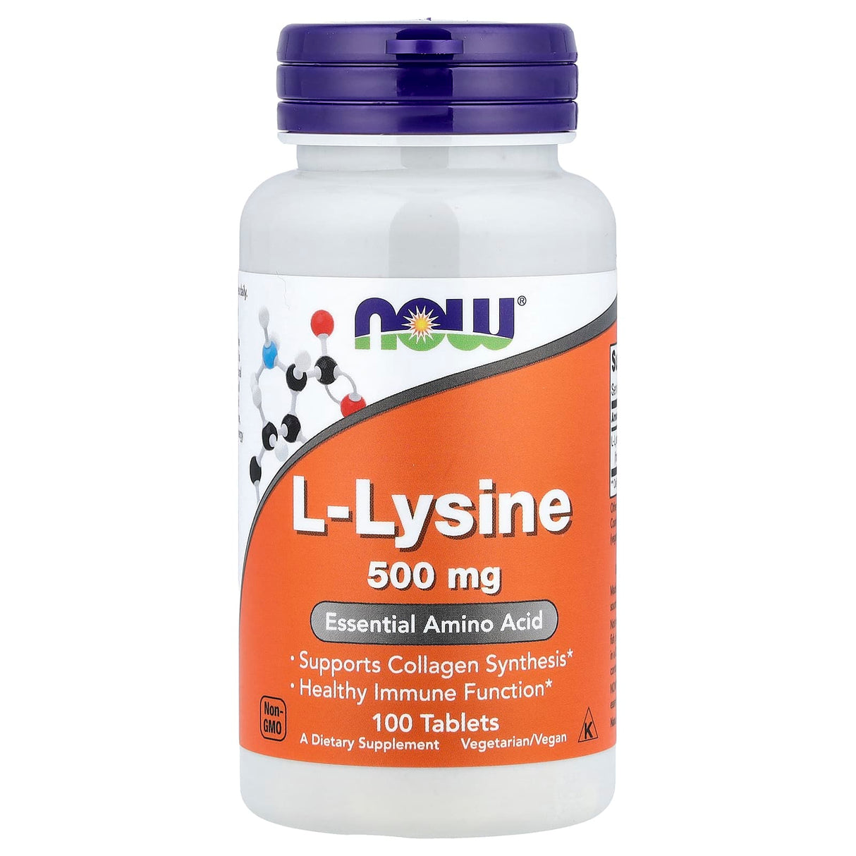L-Lysine, (Lizina), 500mg, Now Foods, 100 tablete