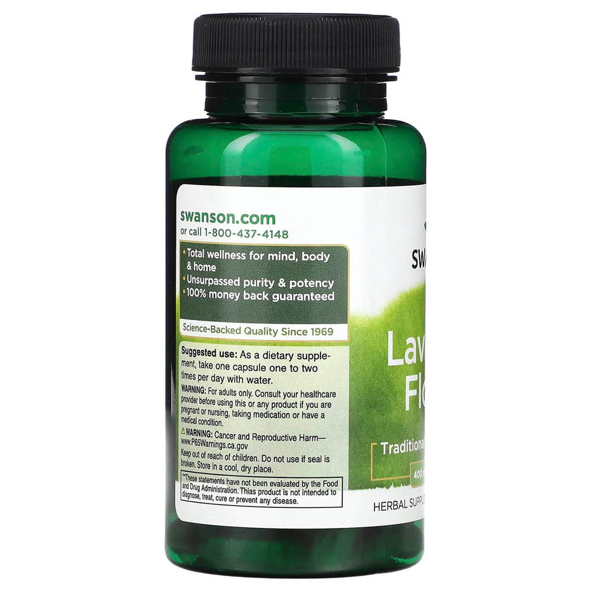 Lavender Flower, 400 mg, Swanson, 60 Capsule SW1275