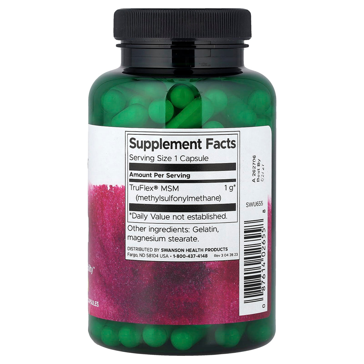 MSM (Sanatatea Articulatiilor), 1000 mg, Swanson, 120 capsule SWU655