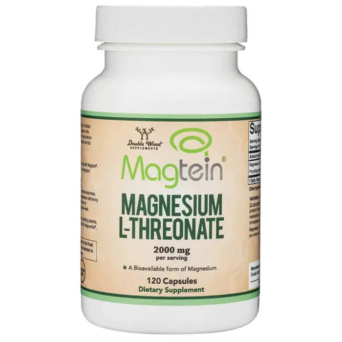 Magnesium L-Threonate (Magtein), 2000 mg, Double Wood Supplements, 120 capsule