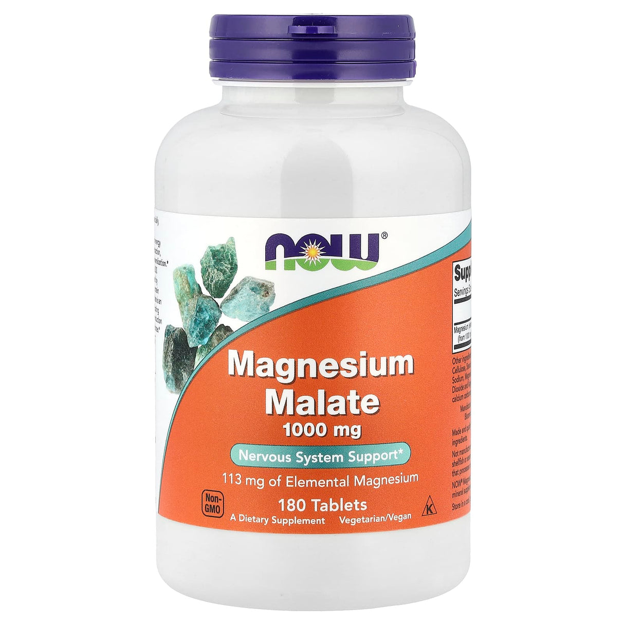 Magnesium Malate, 1000mg, Now Foods, 180 tablete