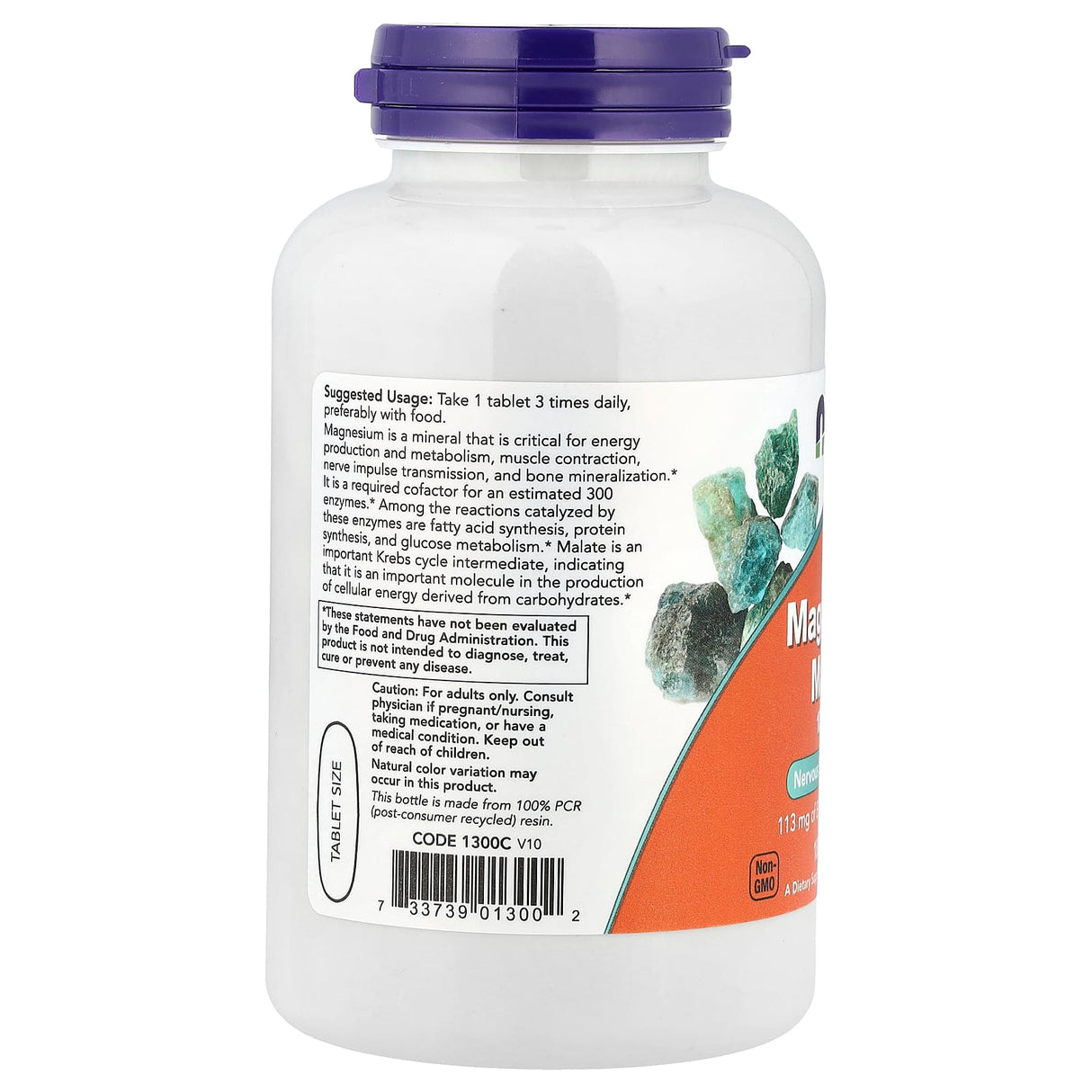 Magnesium Malate, 1000mg, Now Foods, 180 tablete