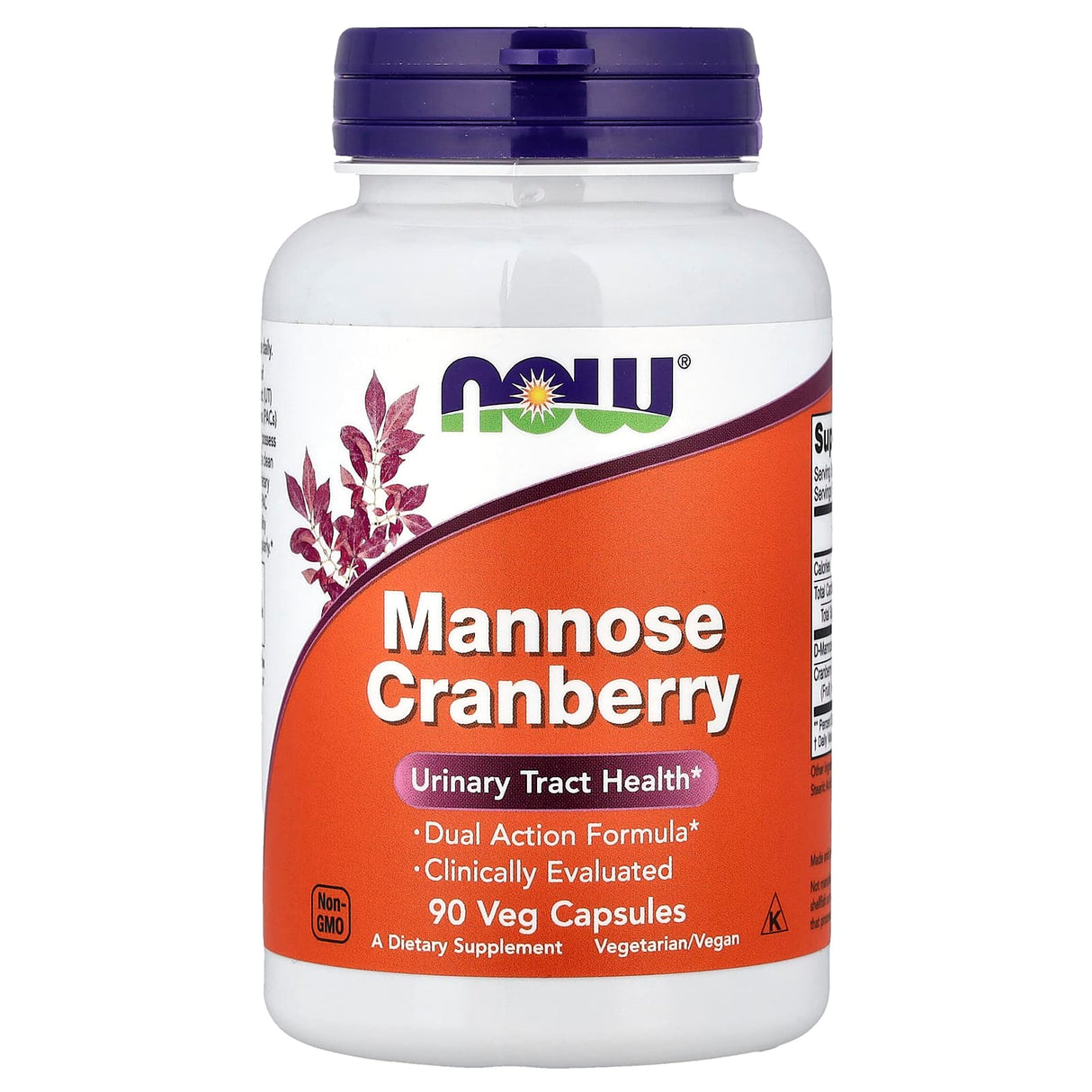 Mannose Cranberry (Sănătatea Tractului Urinar), Now Foods, 90 capsule