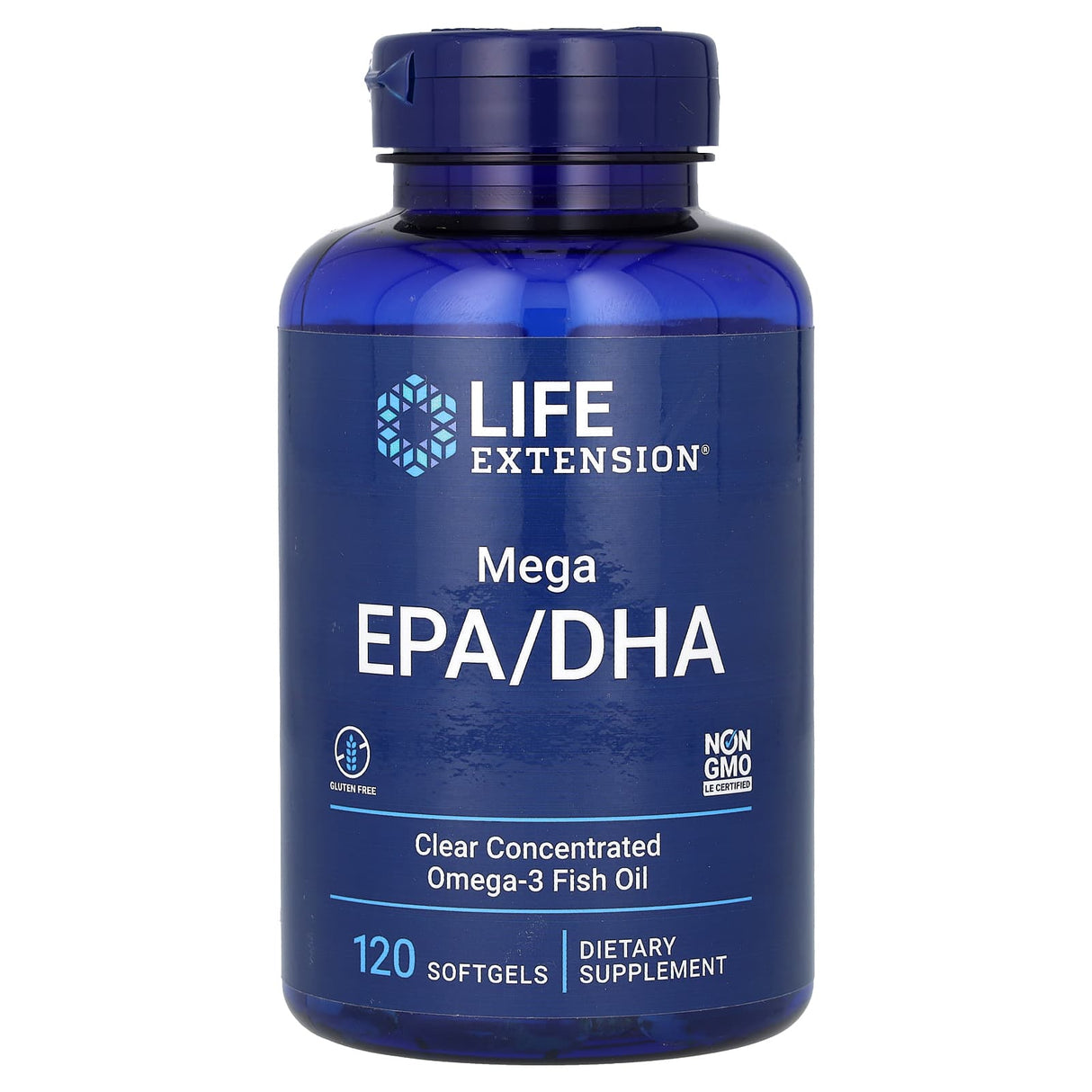 Mega EPA/DHA Omega-3, Life Extension, 120 softgels