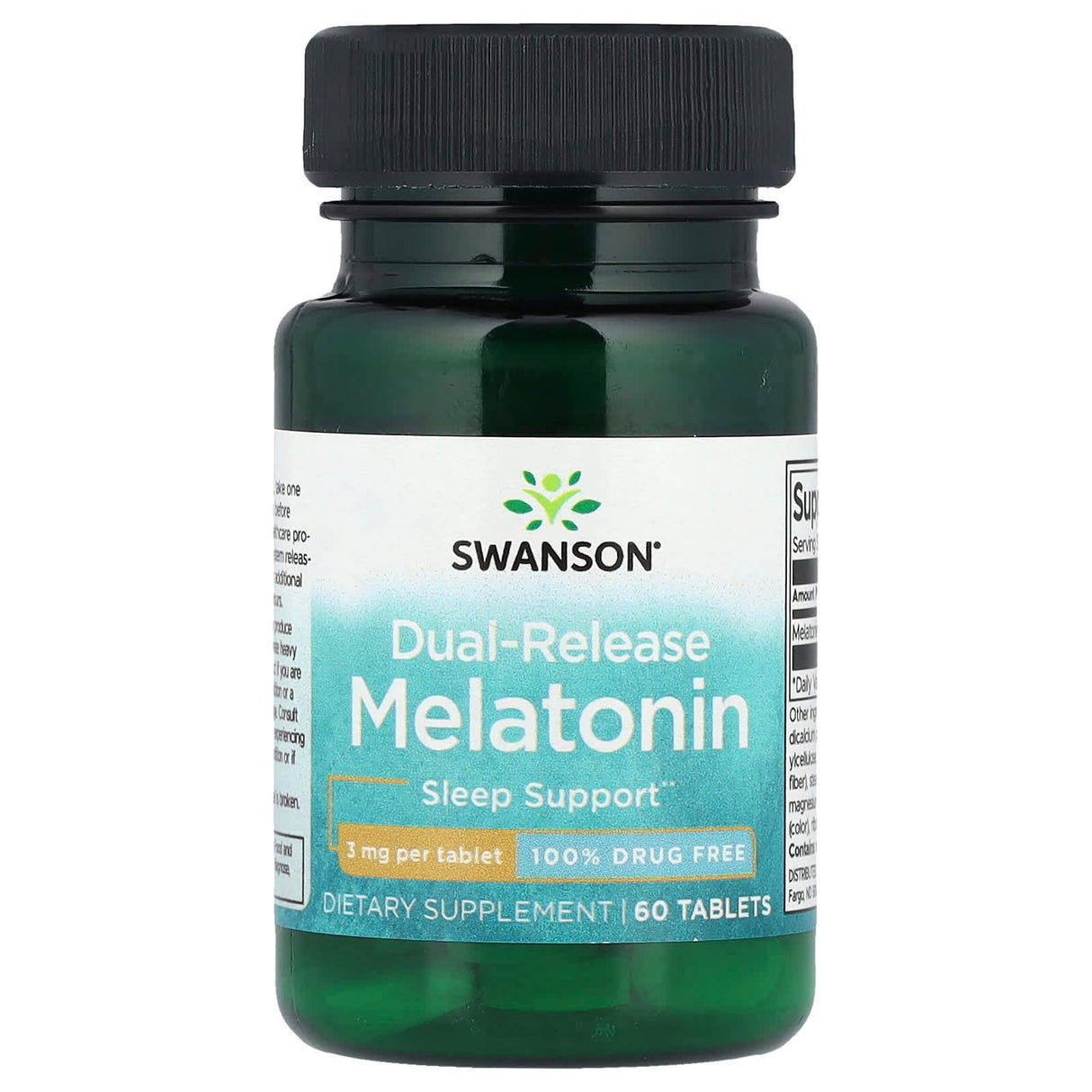 Melatonina Dual-Release, 3 mg, Swanson, 60 tablete SWU114