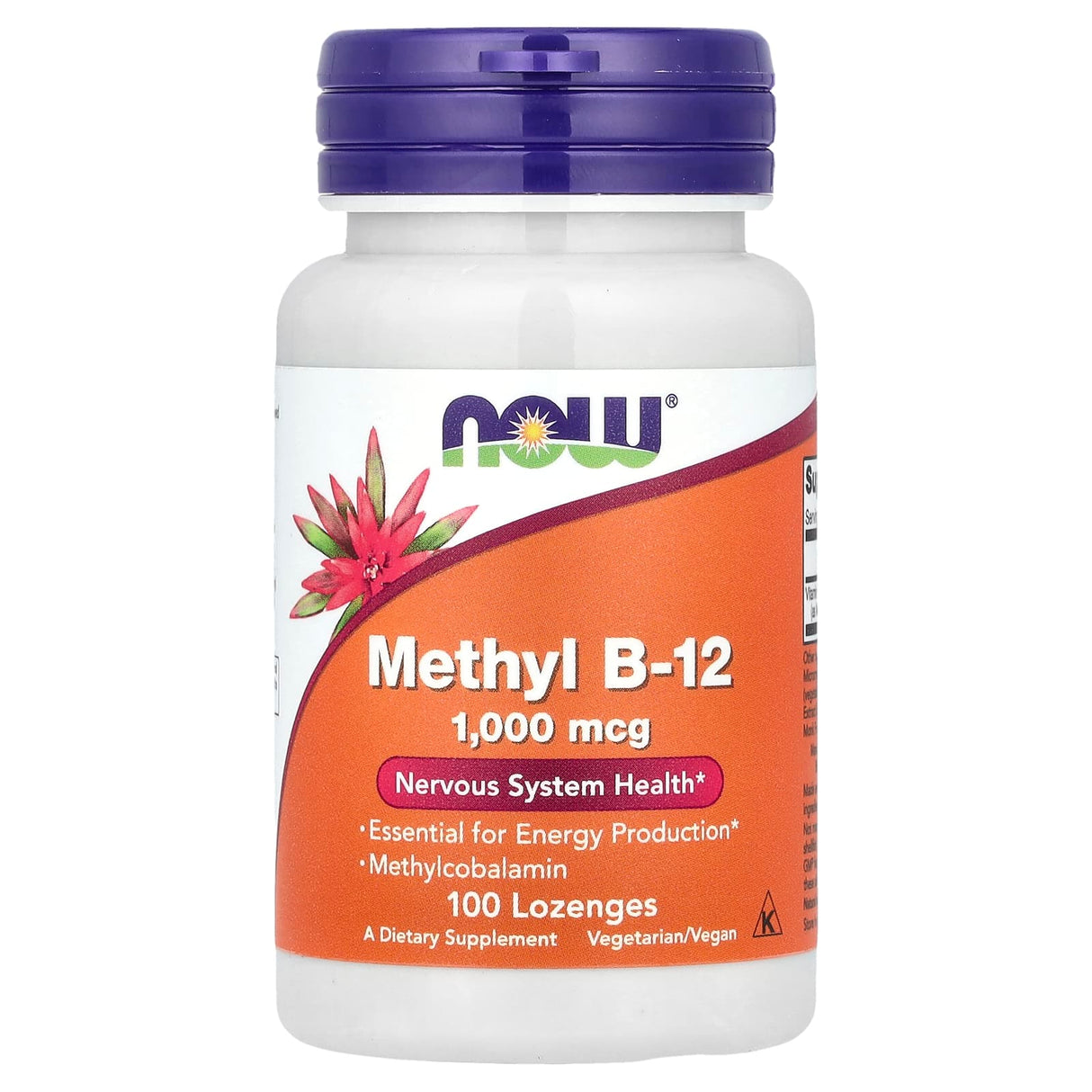 Methyl B-12 (Methylcobalamin) 1000mcg, Now Foods, 100 drajeuri