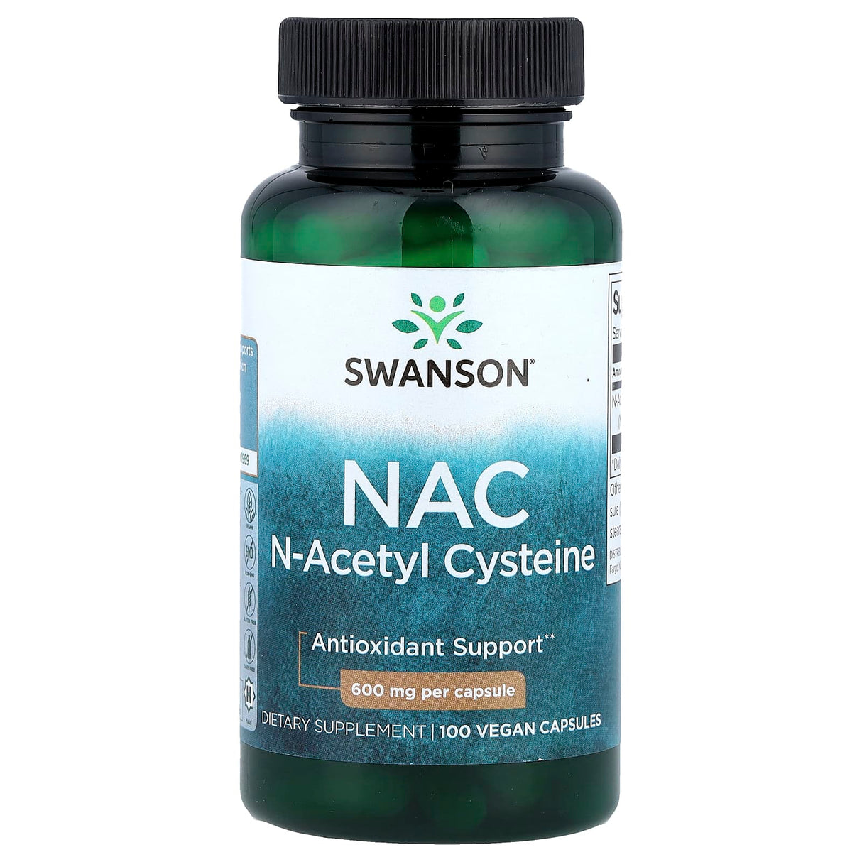 N-Acetyl Cysteine (NAC), 600mg, Swanson, 100 capsule SW854