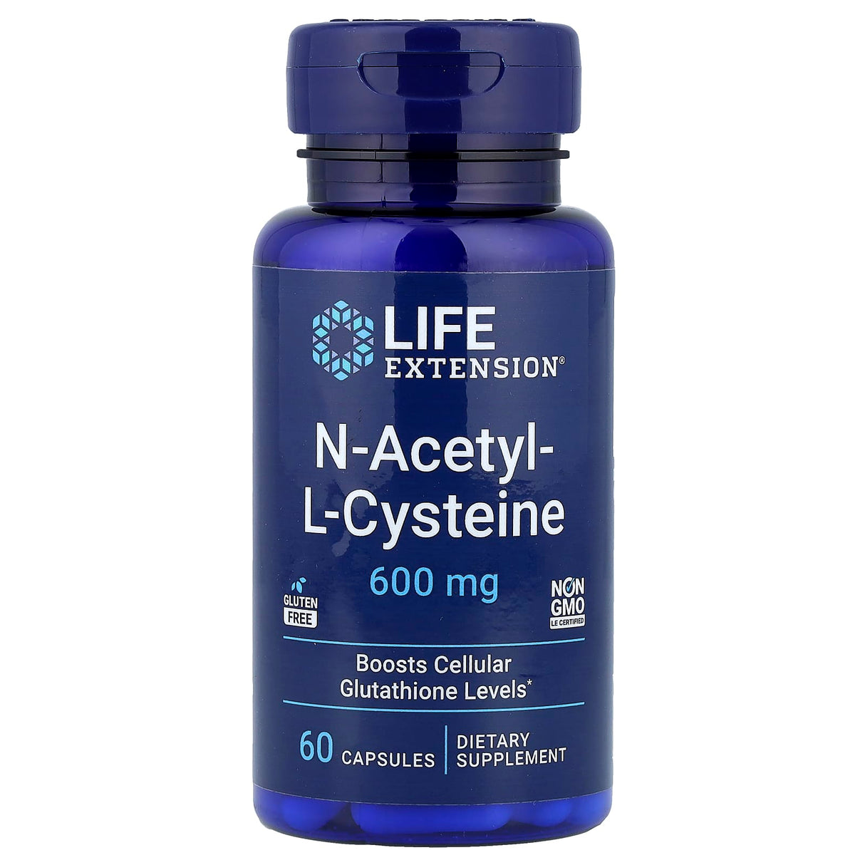 N-Acetyl L-Cysteine (NAC), 600 mg, Life Extension, 60 capsule