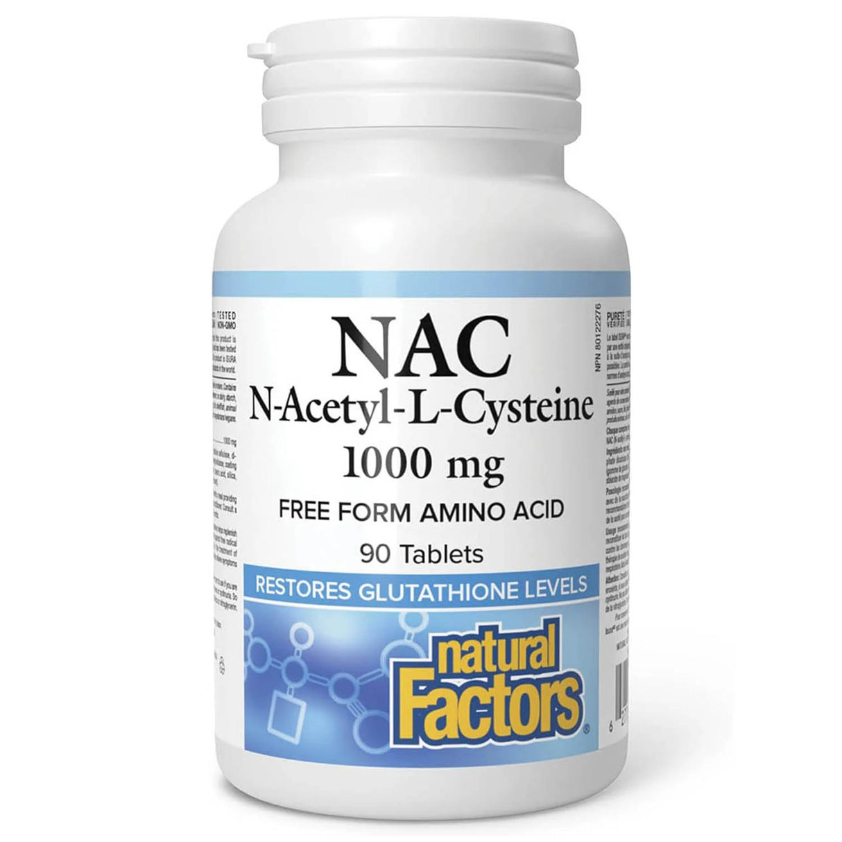 NAC N-Acetyl-L-Cysteine 1000 mg, Natural Factors, 90 tablete