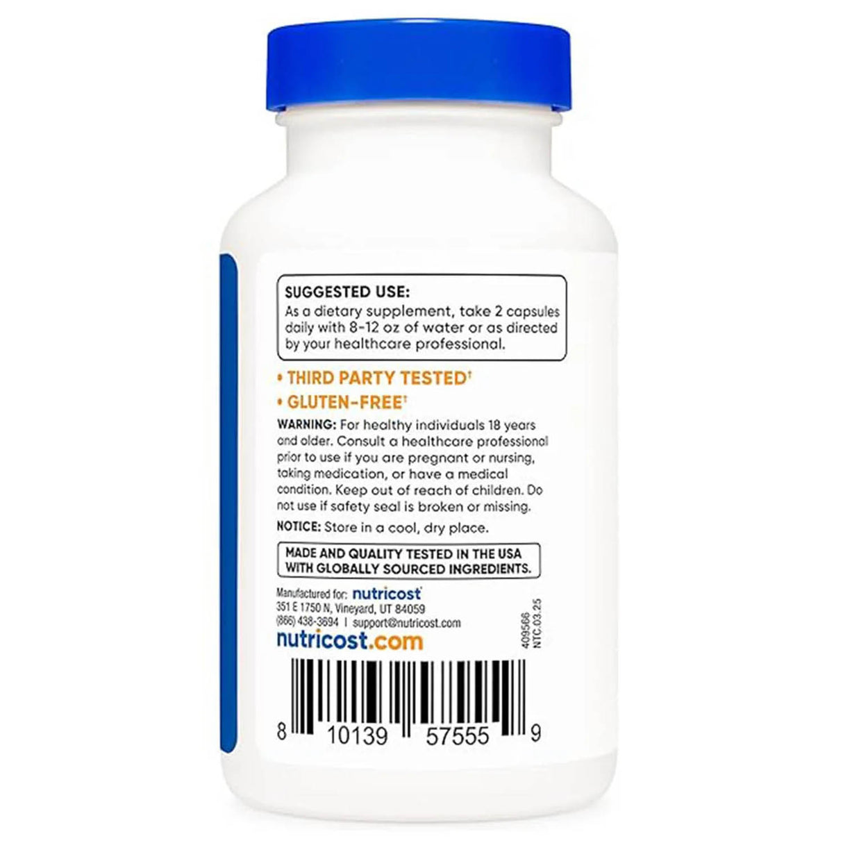 NAD+ Cell Regenerator, 500 mg, Nutricost, 120 capsule