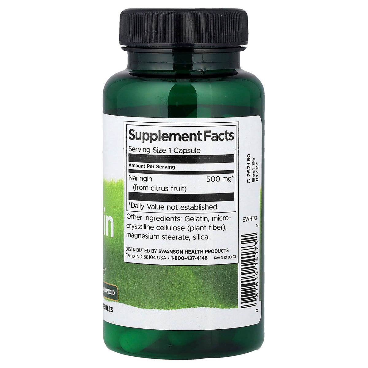 Naringin (Bioflavonoid), 500 mg, Swanson, 60 capsule SWH173