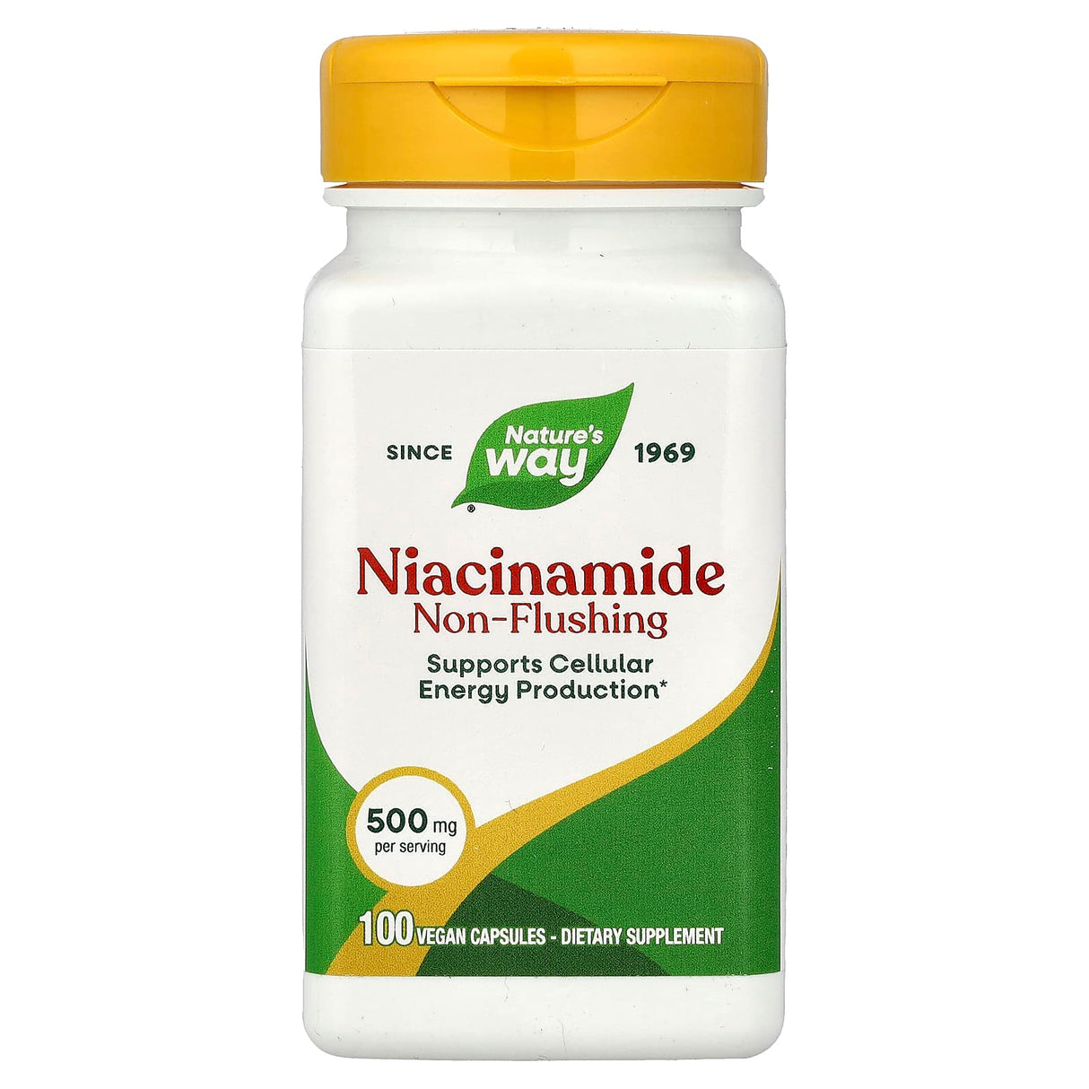 Niacinamide (Vitamina B3), 500 mg, Nature's Way, 100 Capsule