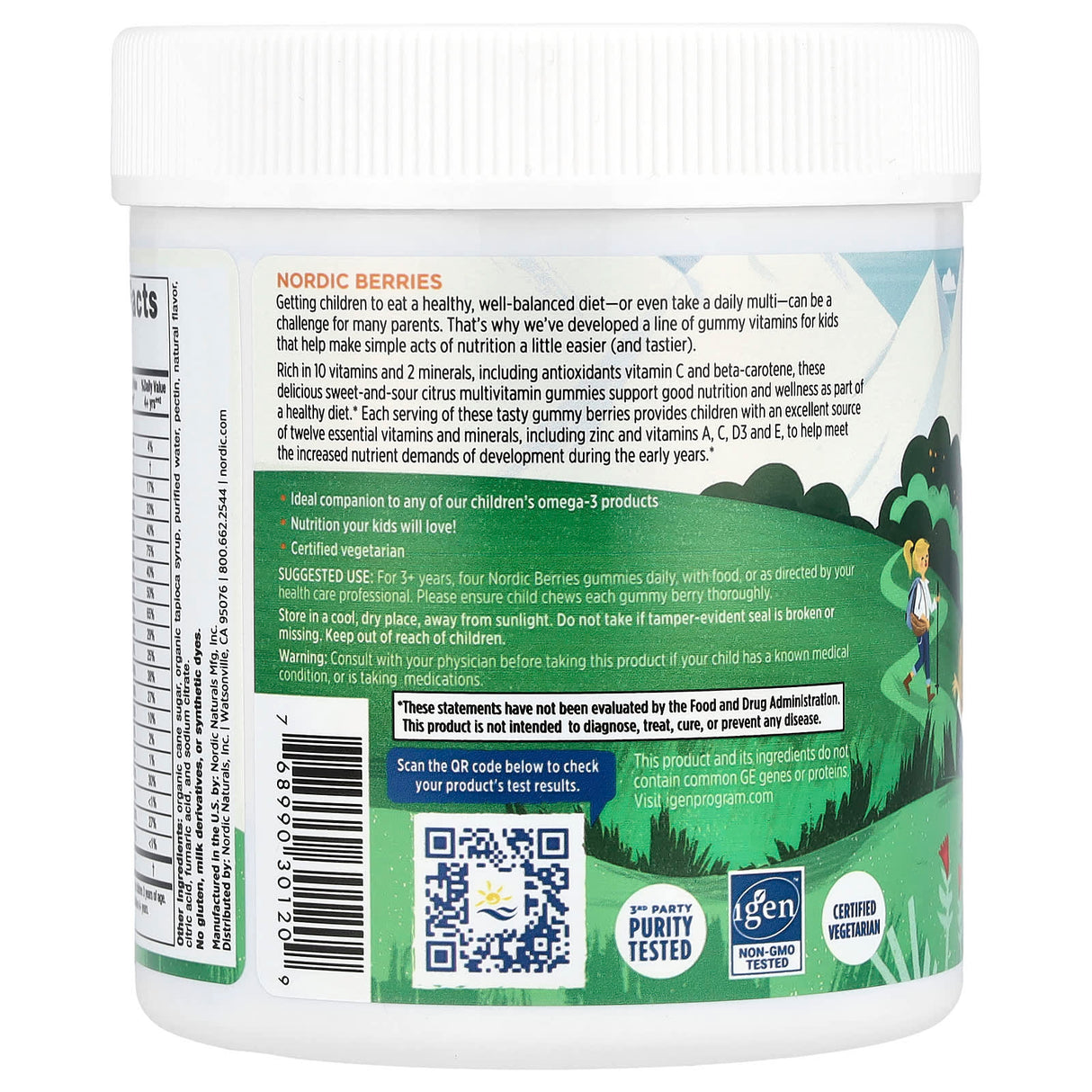 Nordic Berries, Multivitamine Copii, Nordic Naturals, 120 jeleuri