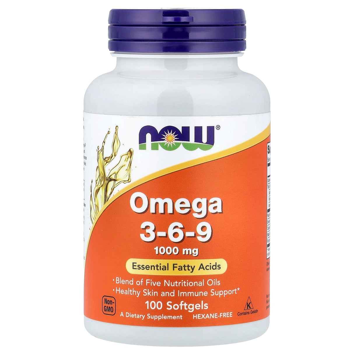 Omega 3-6-9, 1000mg, Now Foods, 100 softgels