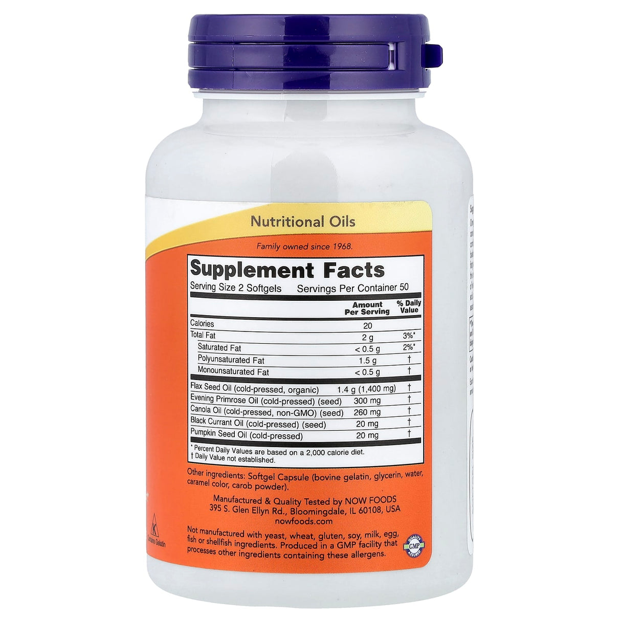 Omega 3-6-9, 1000mg, Now Foods, 100 softgels