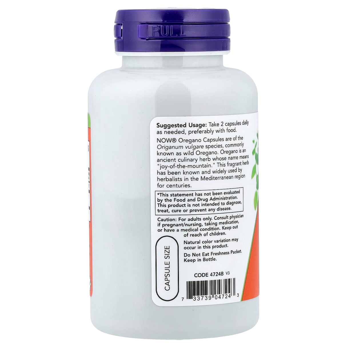 Oregano, 450 mg, Now Foods, 100 capsule