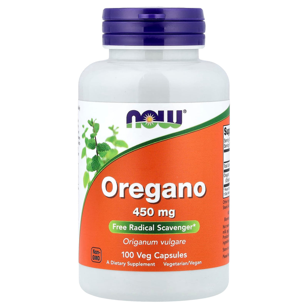 Oregano, 450 mg, Now Foods, 100 capsule