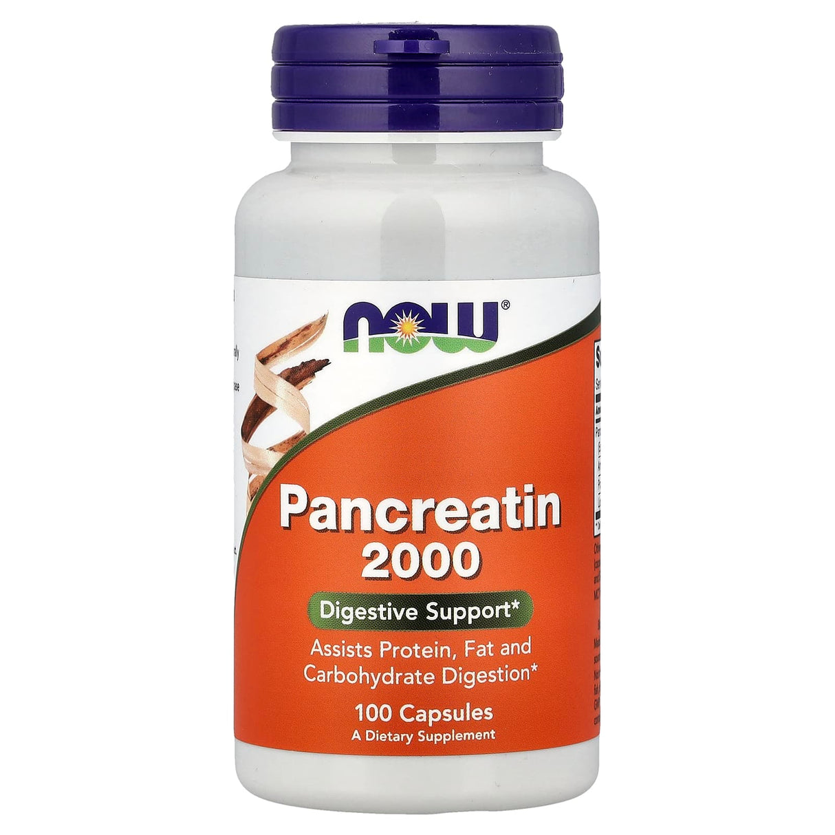 Pancreatin, 10X (Enzime) 2000 mg, Now Foods, 100 capsule