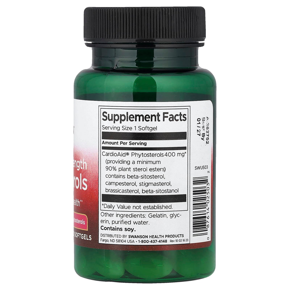 Plant Sterols, Maximum, Swanson, 60 Softgels SWU503