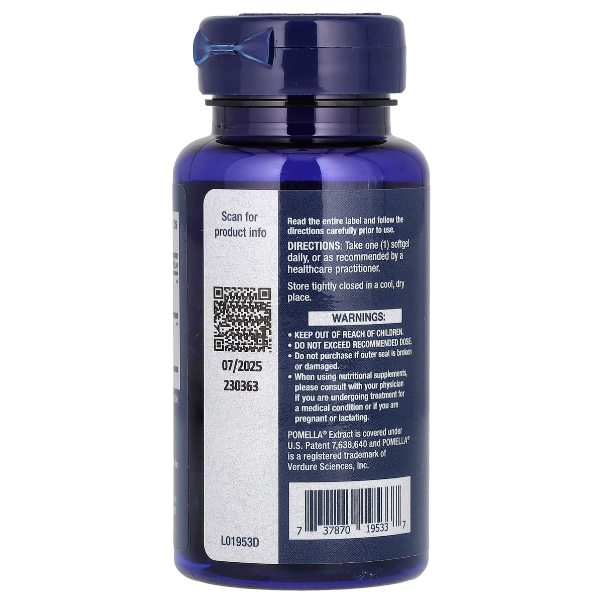 Pomegranate Complete (Extract Rodie), Life Extension, 30 softgels