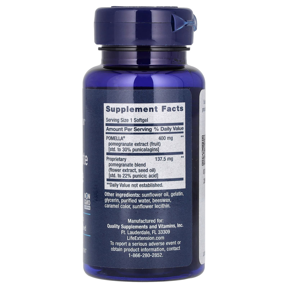 Pomegranate Complete (Extract Rodie), Life Extension, 30 softgels