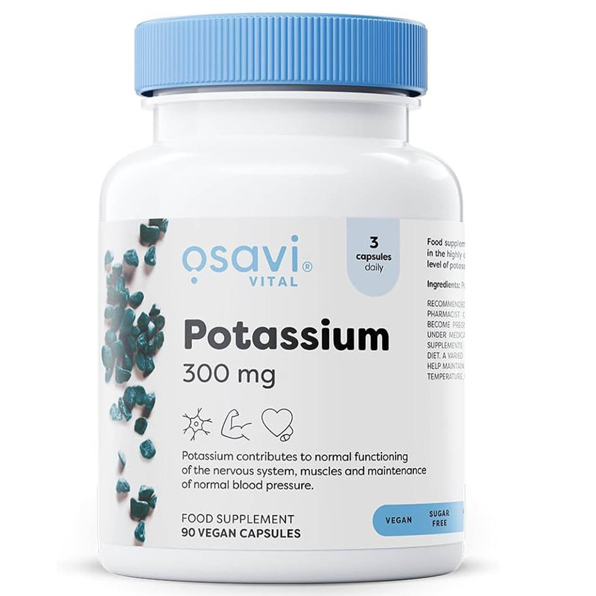 Potasiu Citrat, 300 mg, Osavi, 90 capsule