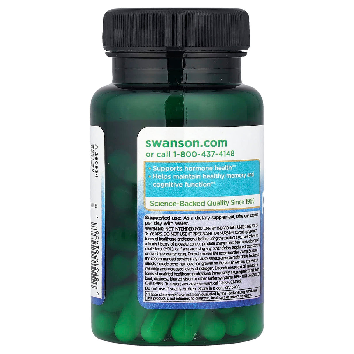 Pregnenolone, Super Strength, 50mg, Swanson, 60 capsule SWU438