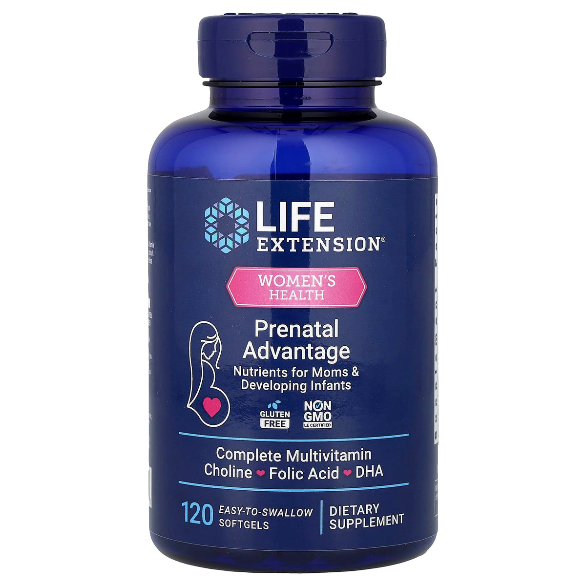 Prenatal Advantage (Vitamine Prenatale), Life Extension, 120 softgels