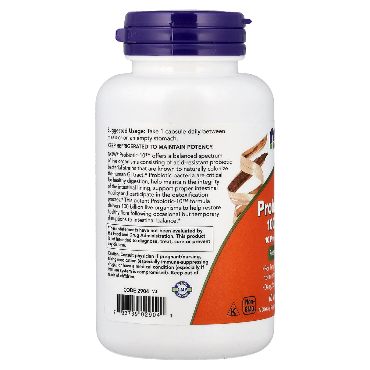 Probiotic-10 (Probiotice), 10ß0 Billion, Now Foods, 60 capsule