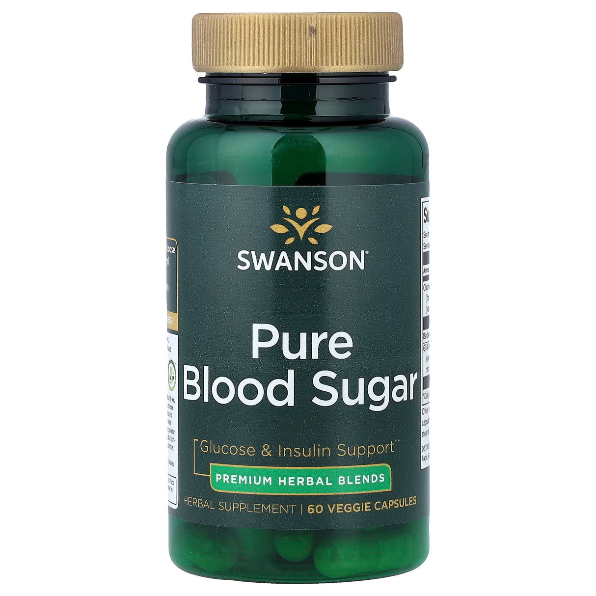 Pure Blood Sugar, (Glucoza și Insulina), Swanson, 60 capsule SWU1064