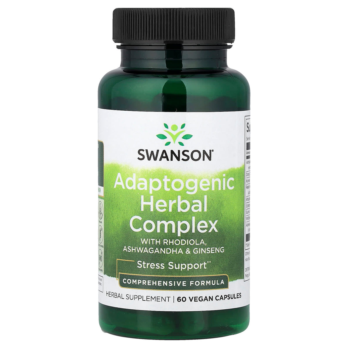 Rhodiola Ashwagandha Ginseng (Adaptogenic Herbal Complex), Swanson, 60 capsule SW1095