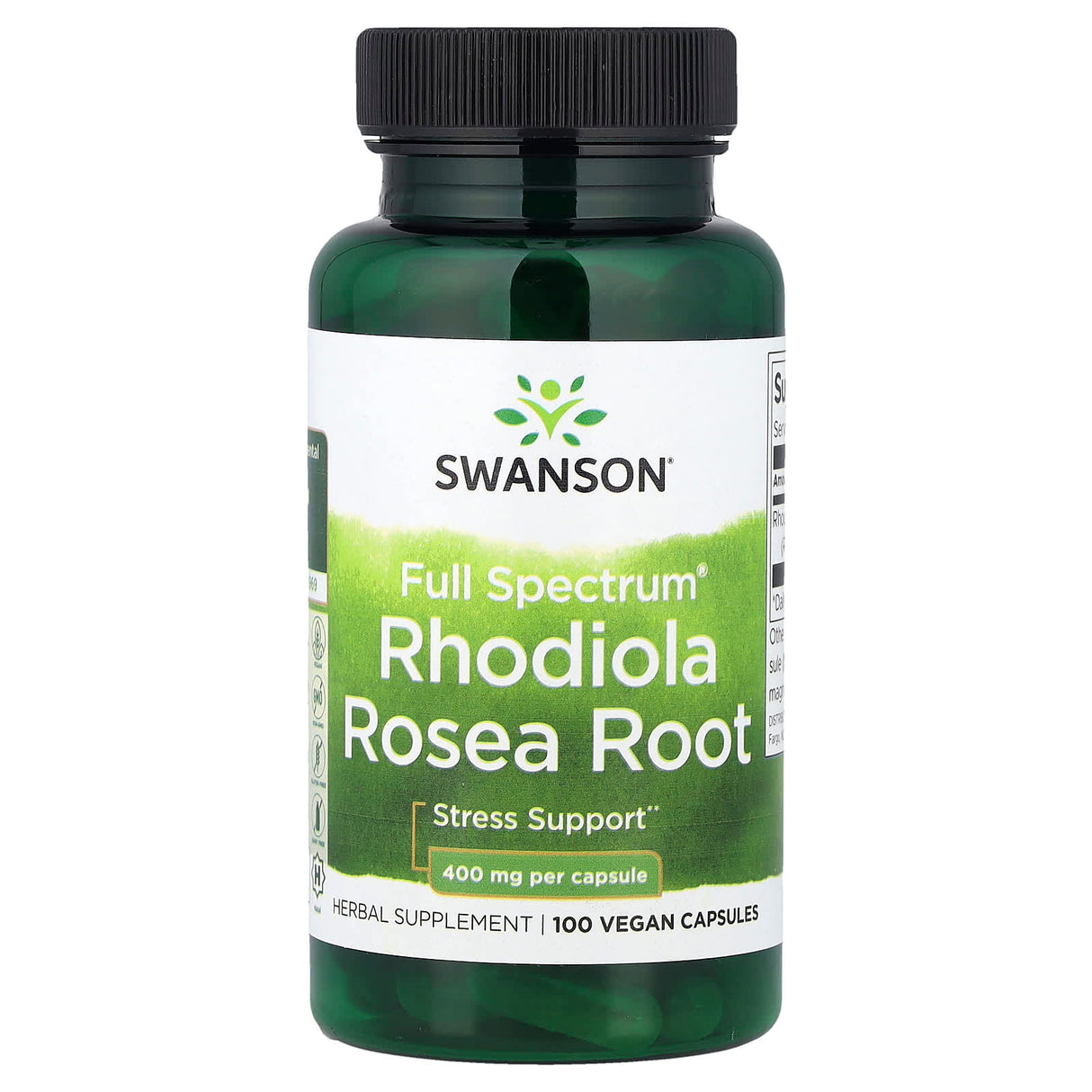 Rhodiola Rosea Root, 400mg, Swanson, 100 capsule SW1004