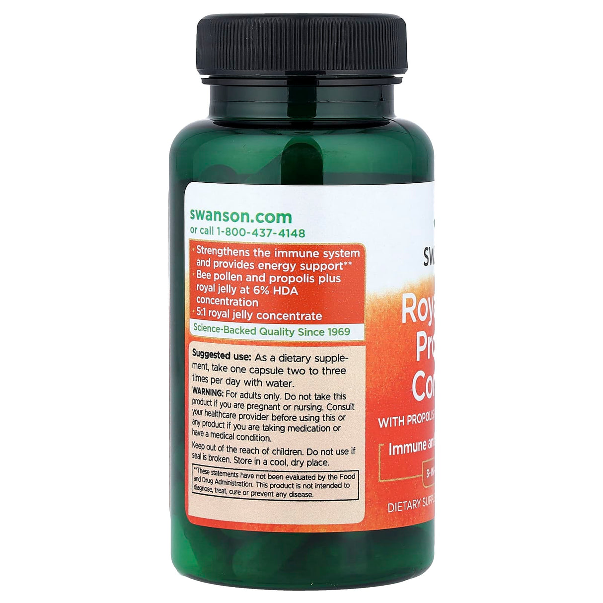 Royal Jelly Propolis Complex, Swanson, 60 capsule SWU969