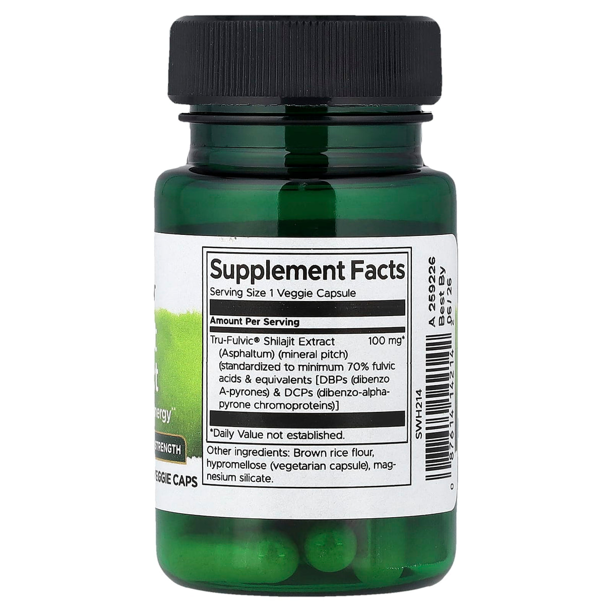 Shilajit Extract, 100 mg, Swanson, 30 capsule SWH214