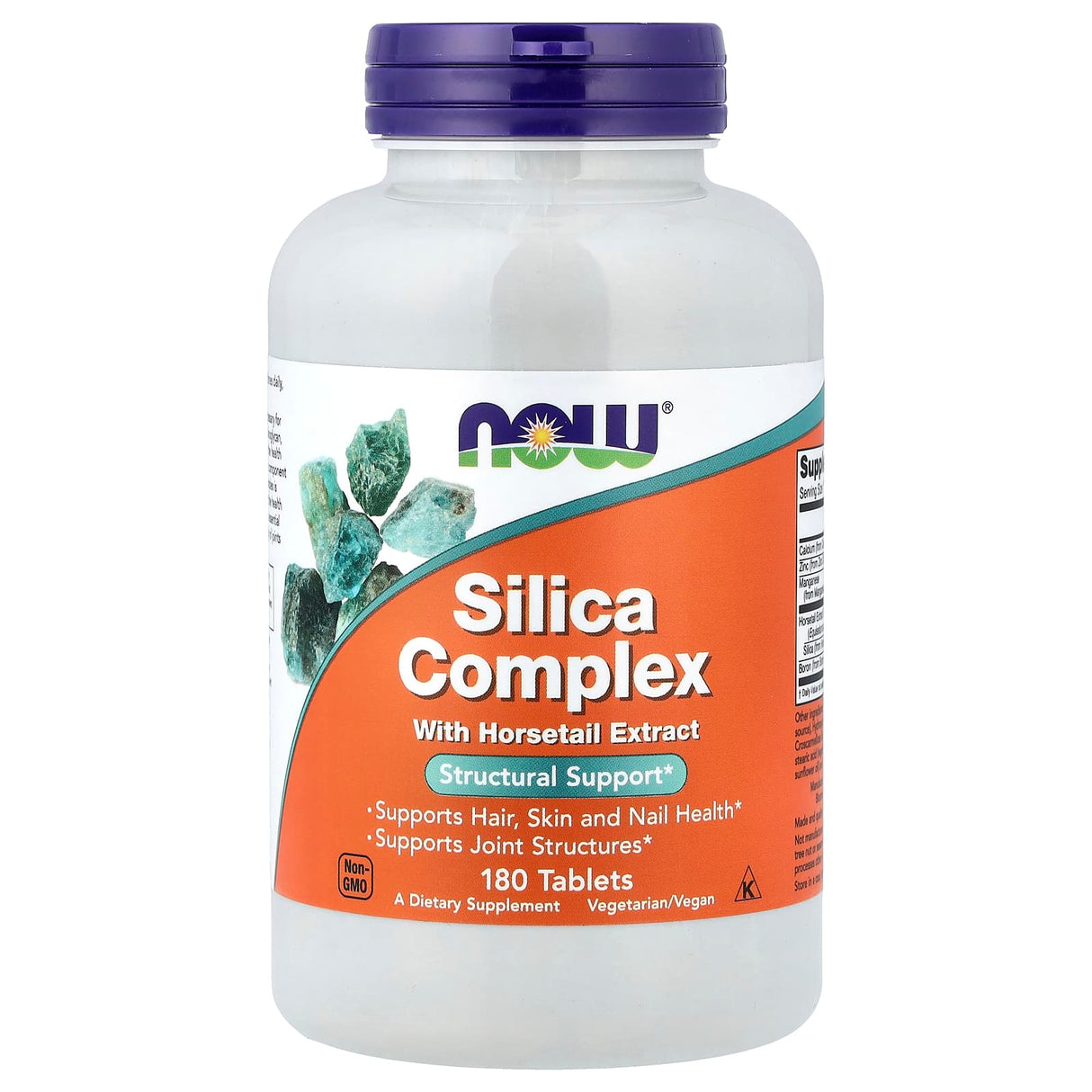 Silica Complex (Siliciu) with Horsetail Extract, Now Foods, 180 tablete