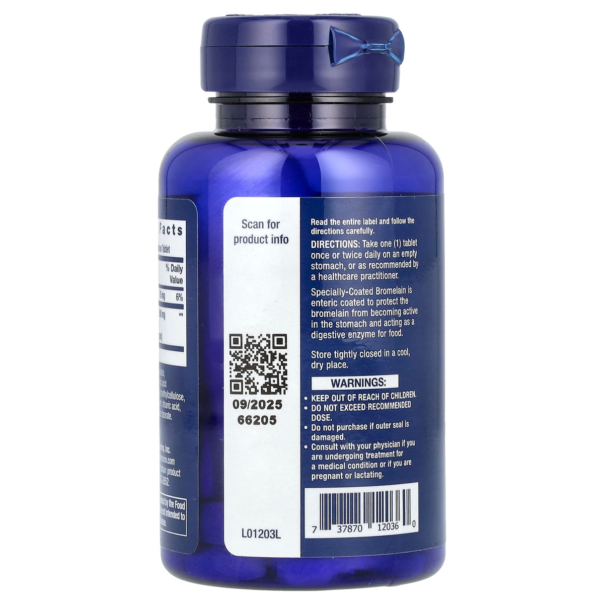 Specially-Coated Bromelain, 500 mg, Life Extension, 60 tablete
