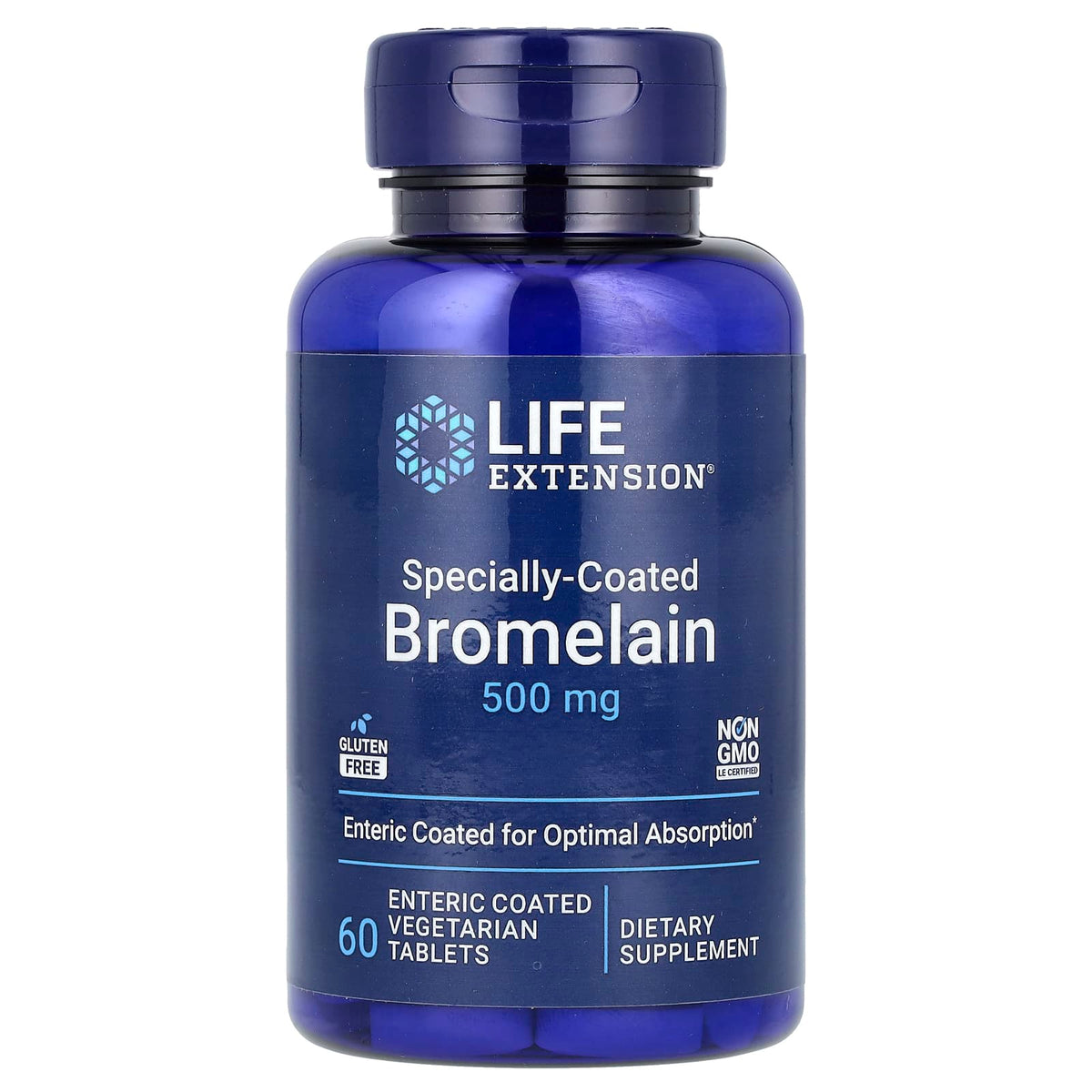 Specially-Coated Bromelain, 500 mg, Life Extension, 60 tablete