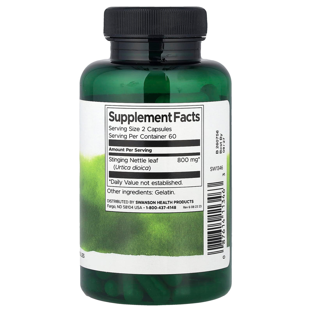 Stinging Nettle Leaf, 400mg, Swanson, 120 capsule SW1346