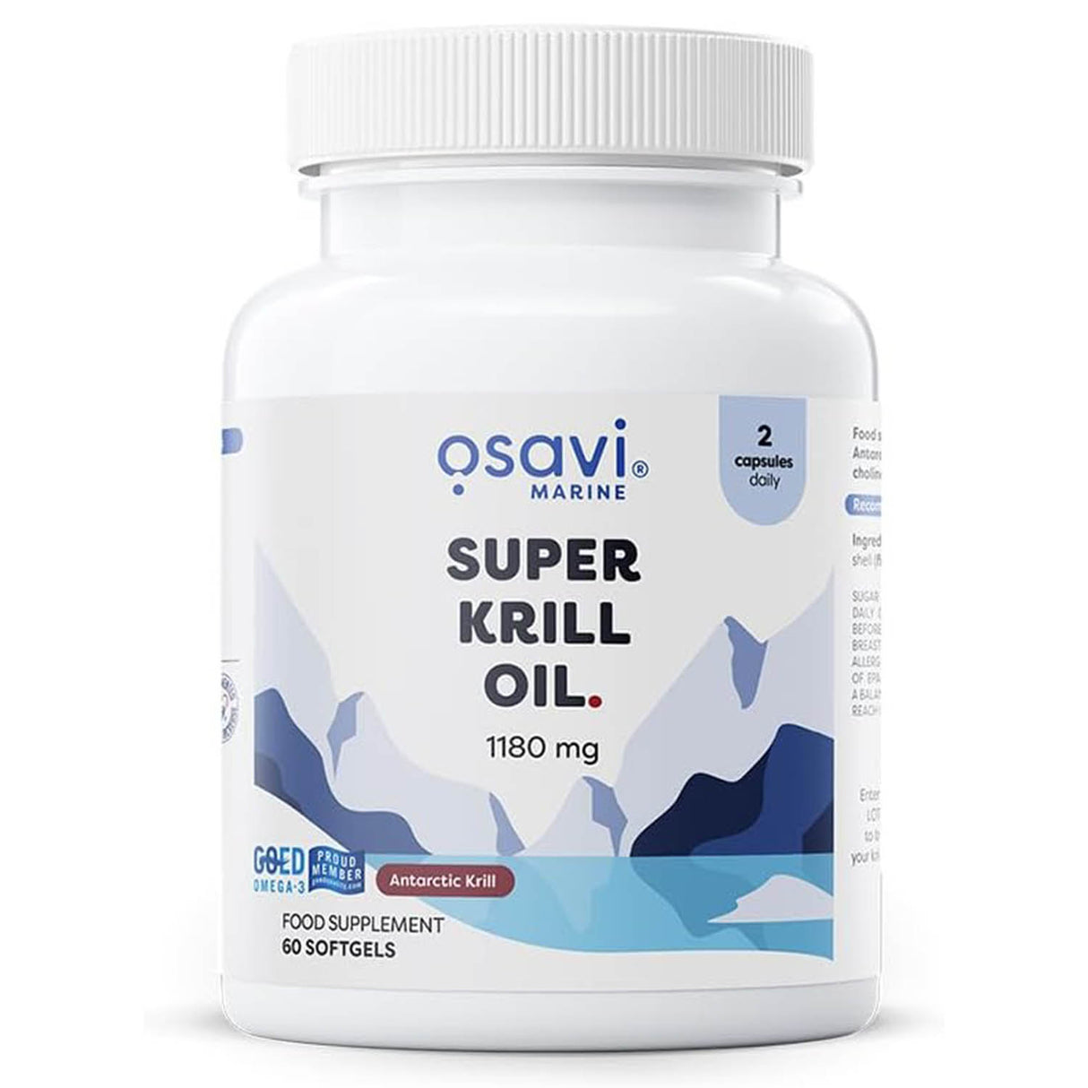 Super Krill Oil, 1180mg, Osavi, 60 softgels