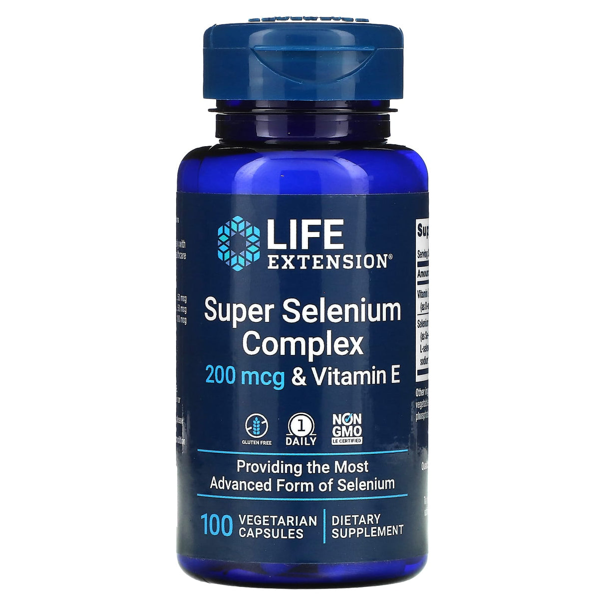Super Selenium Complex 200 mcg & Vitamin E, Life Extension, 100 capsule