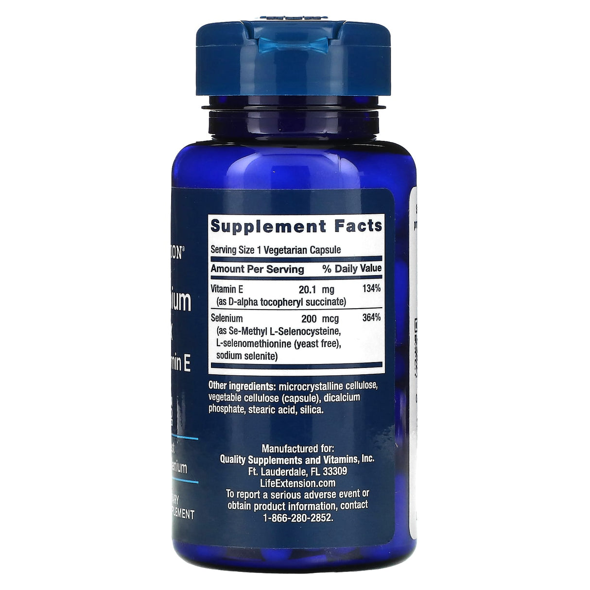 Super Selenium Complex 200 mcg & Vitamin E, Life Extension, 100 capsule