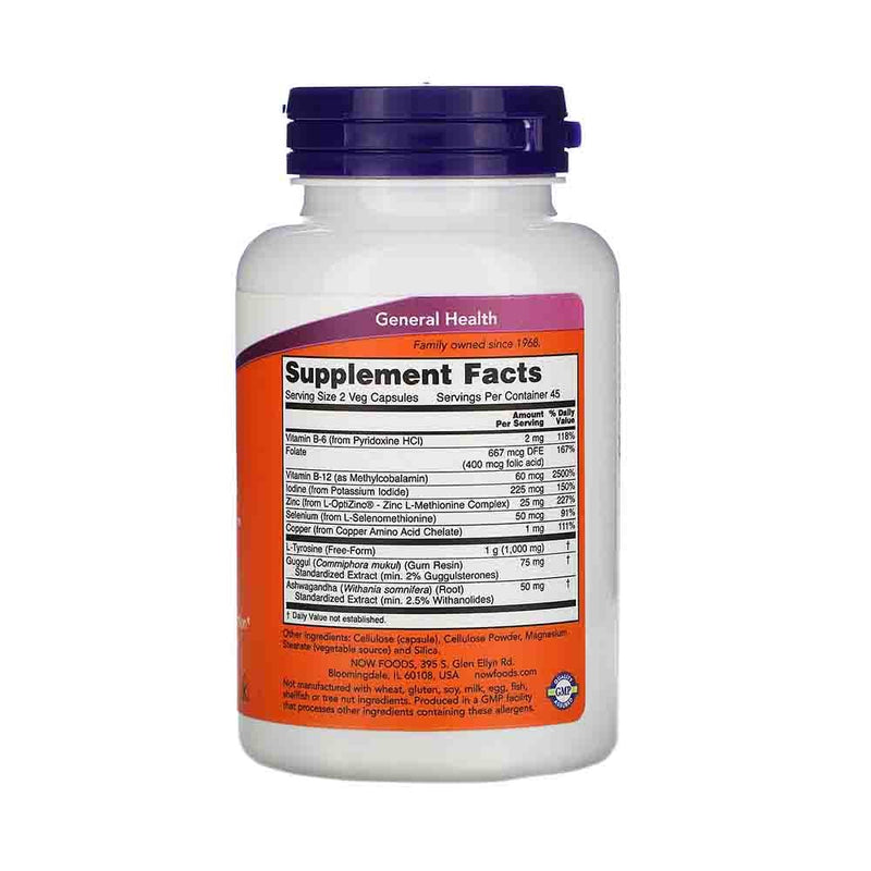 Încărcați imaginea în vizualizatorul Galerie, Thyroid Energy (Glanda Tiroida), Now Foods, 90 capsule