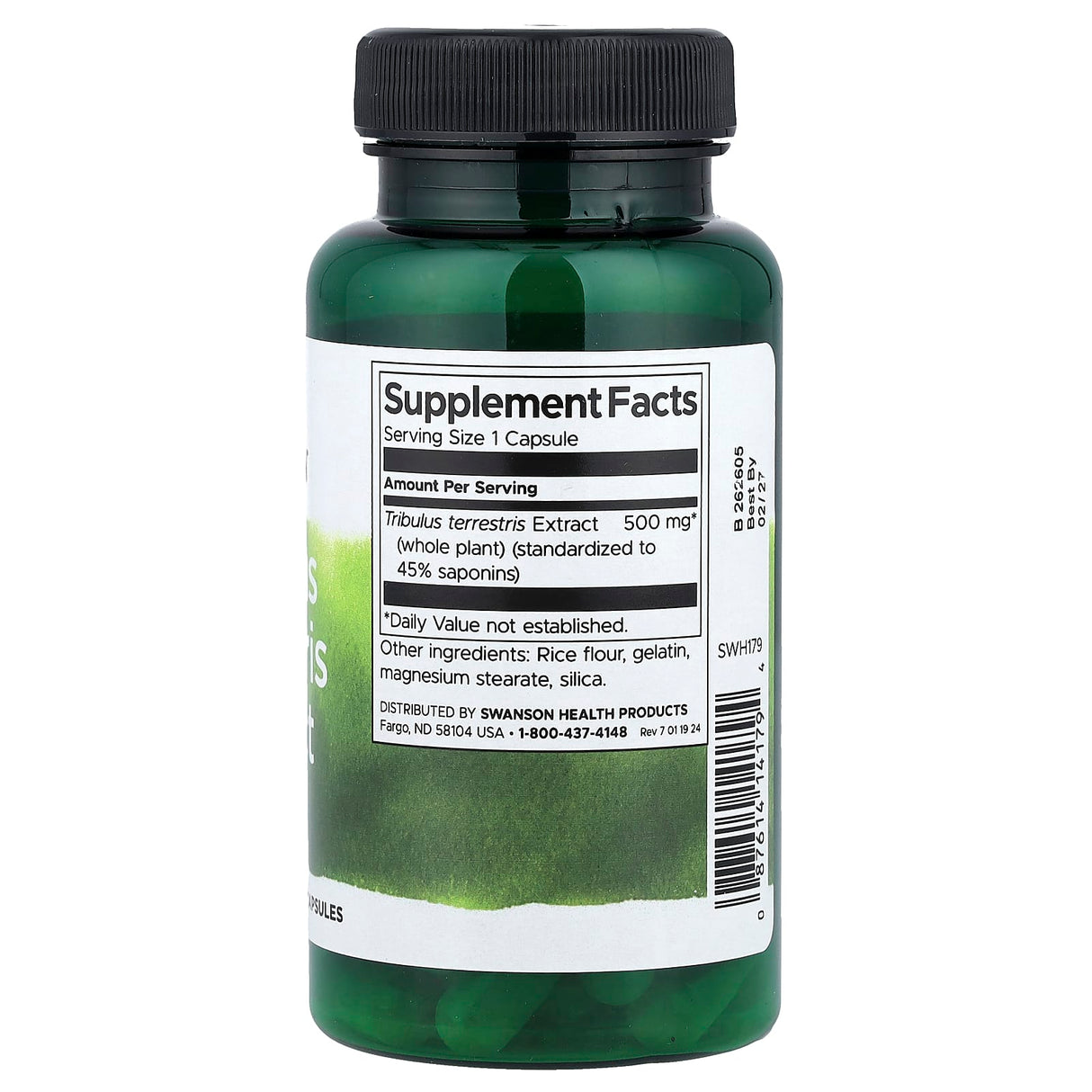 Tribulus Terrestris Extract, 500 mg, Swanson, 60 capsule SWH179