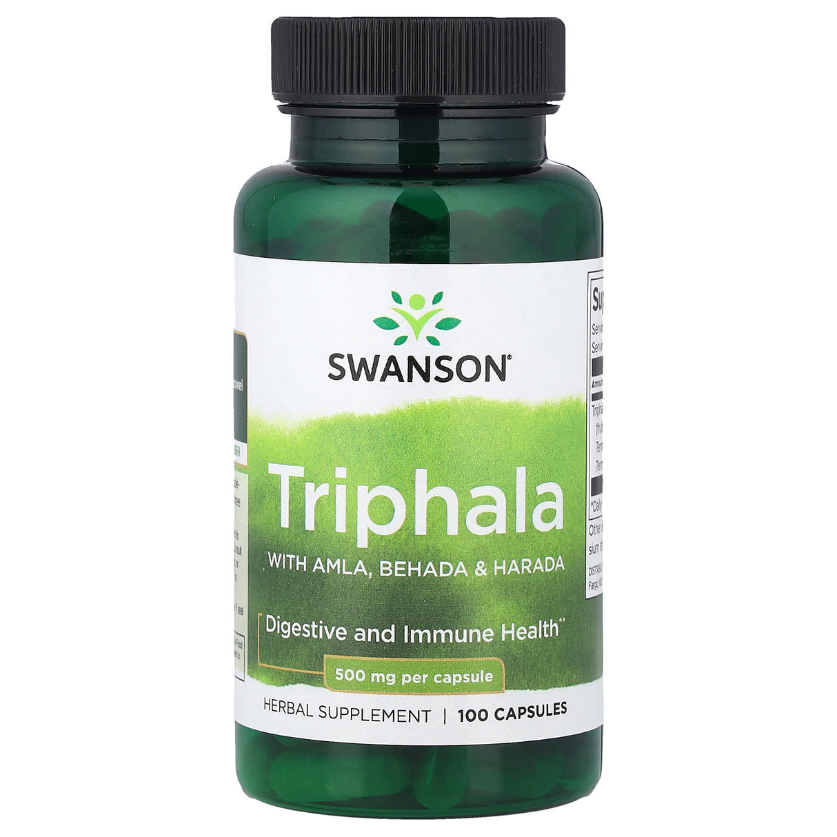 Triphala with Amla, Behada & Harada, 500 mg, Swanson, 100 capsule SW1039
