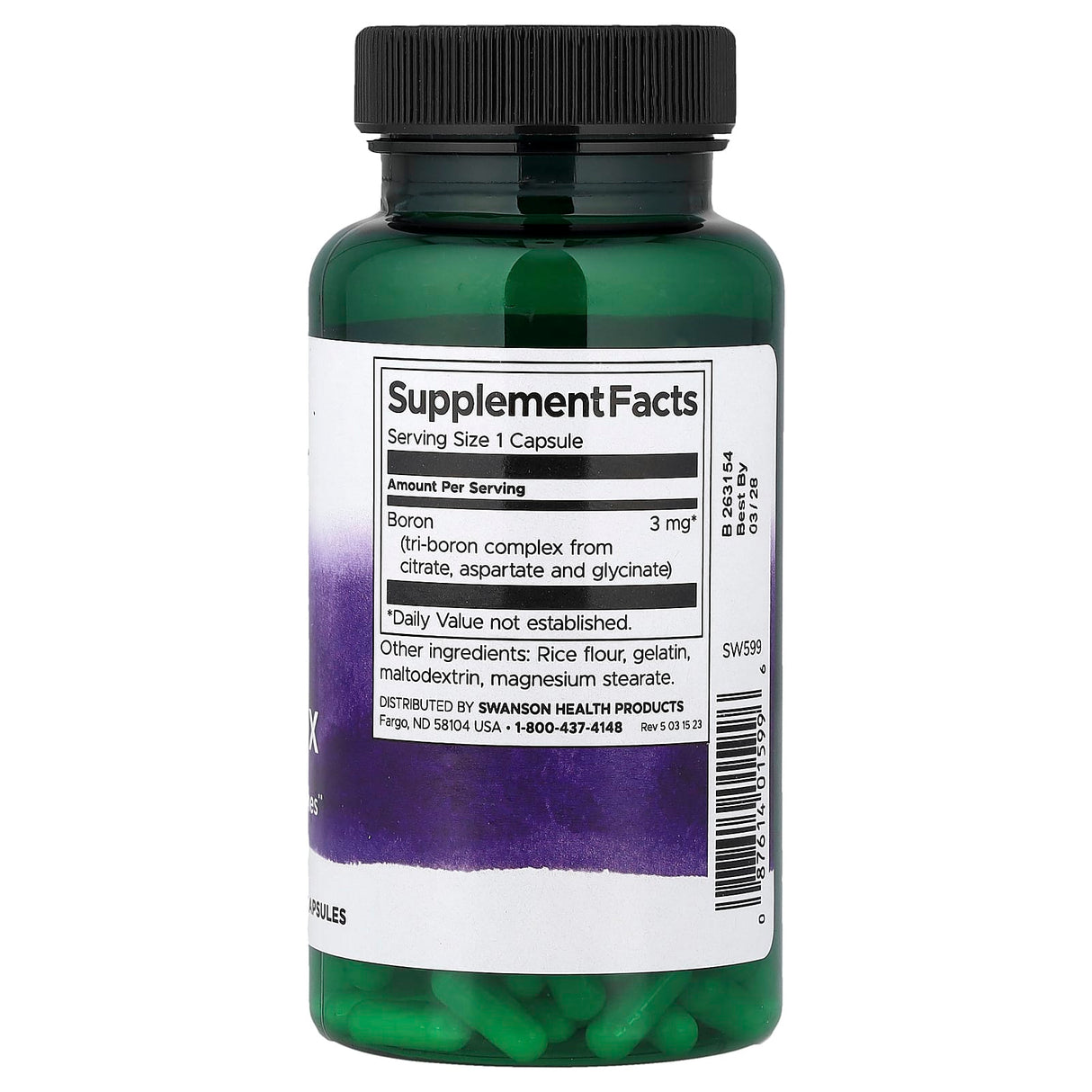 Triple Boron Complex, 3 mg, Swanson, 250 capsule SW599