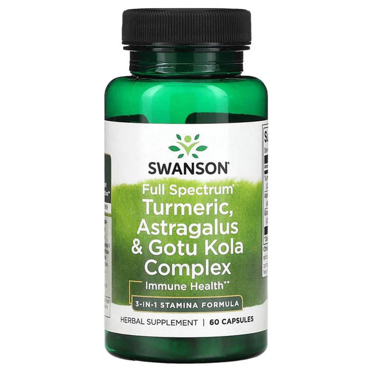 Turmeric, Astragalus & Gotu Kola, Swanson, 60 capsule SW1570