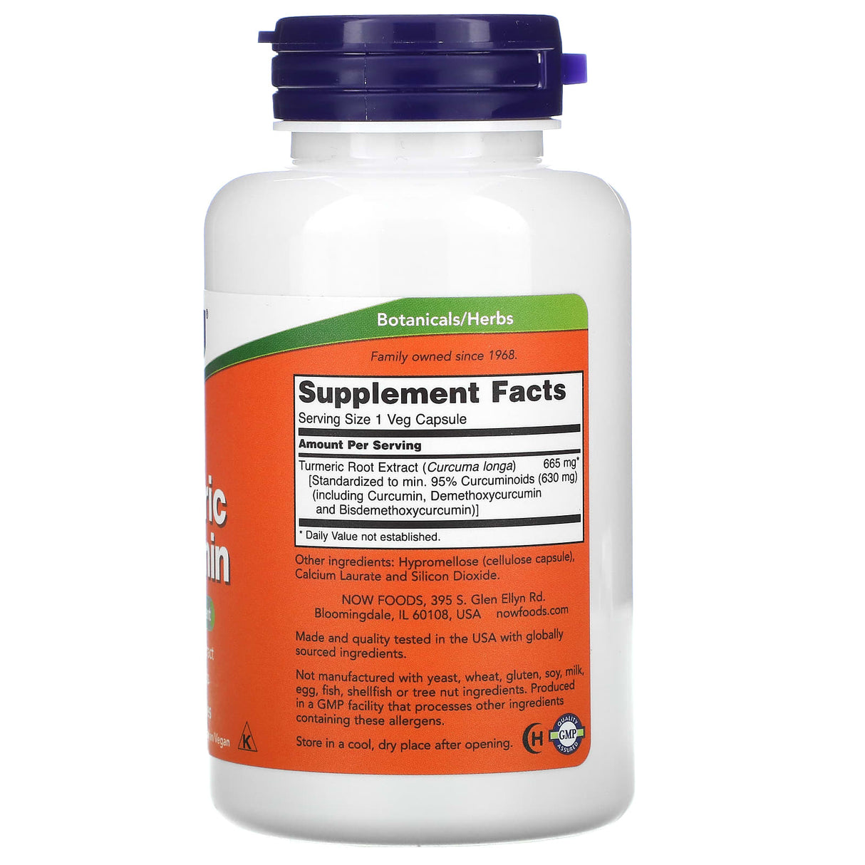 Turmeric Curcumin Extract, 665 mg, Now Foods, 60 capsule