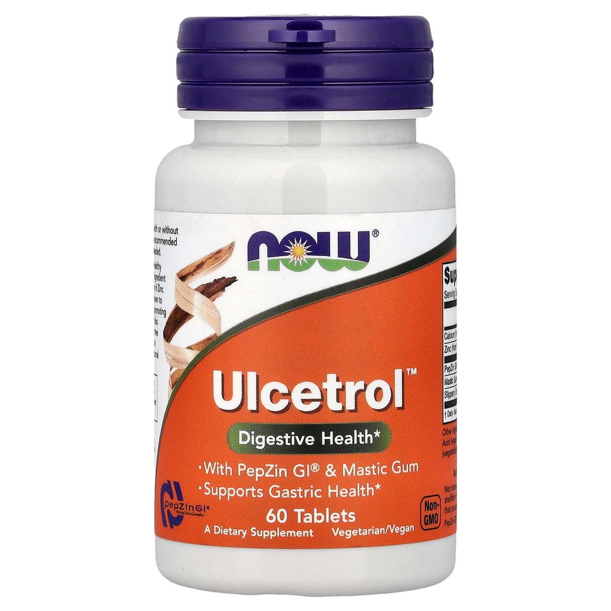 Ulcetrol With PepZin GI & Mastic Gum, Now Foods, 60 tablete