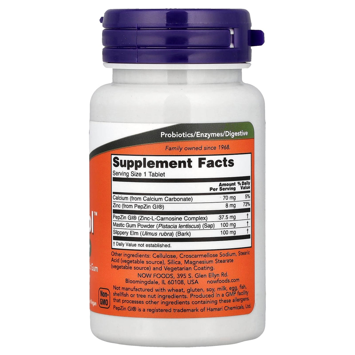 Ulcetrol With PepZin GI & Mastic Gum, Now Foods, 60 tablete